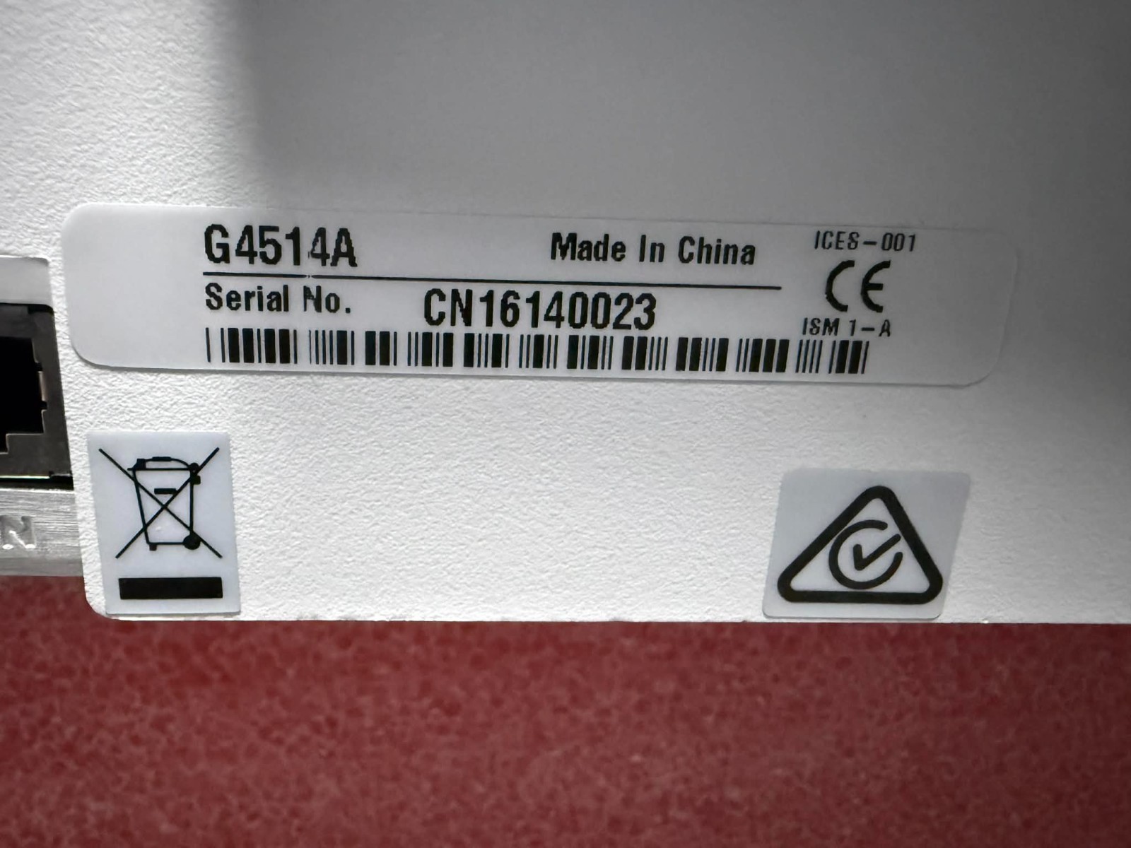 Agilent G4514A 7693 Autosampler w 100-position sample tray for GC System