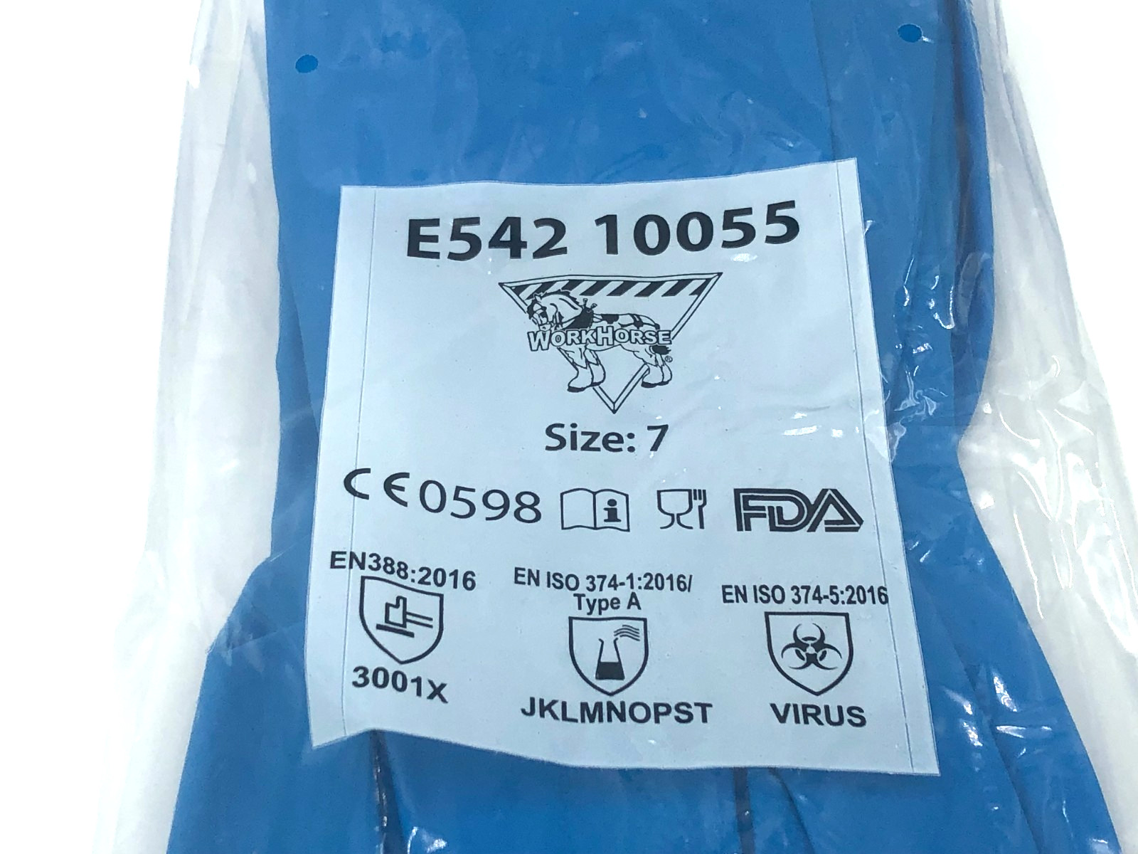 11 Mil Reusable Nitrile Gloves Blue Diamond Grip Size 7 Heavy Duty 144 Pairs NEW