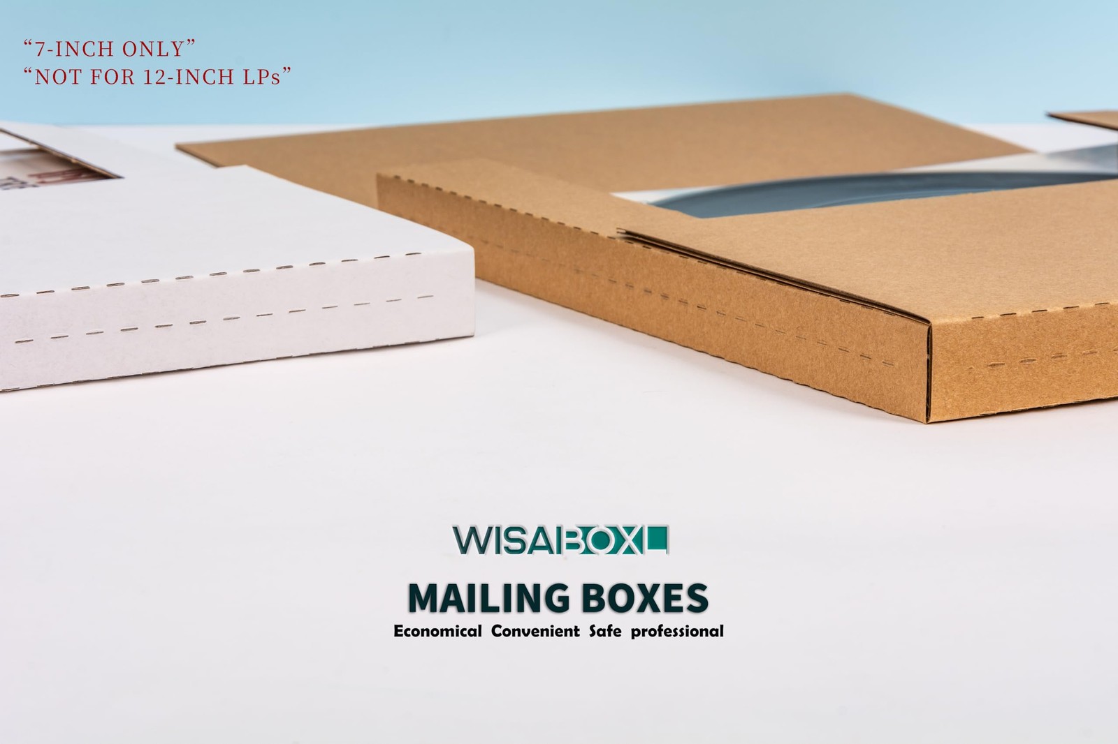 7 Inch 45 RPM Record Mailers (NOT for 12″ LPs), 7.5 x 7.5 x 1 Inch Easy-Fold …