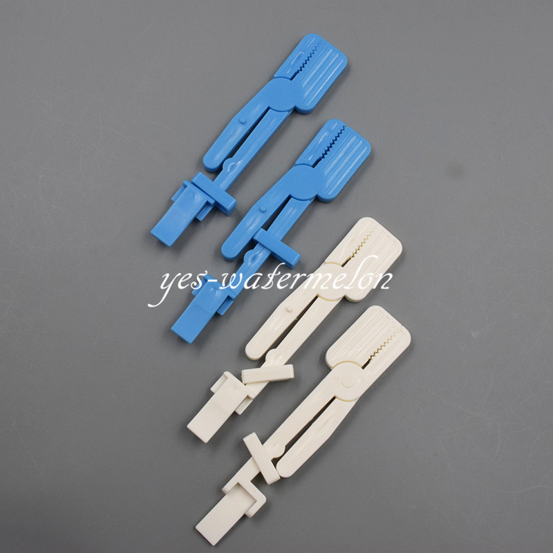 Dental X-Ray Film Holder Snap Plastic Clip Hanger Blue/White 135°C Autoclavable