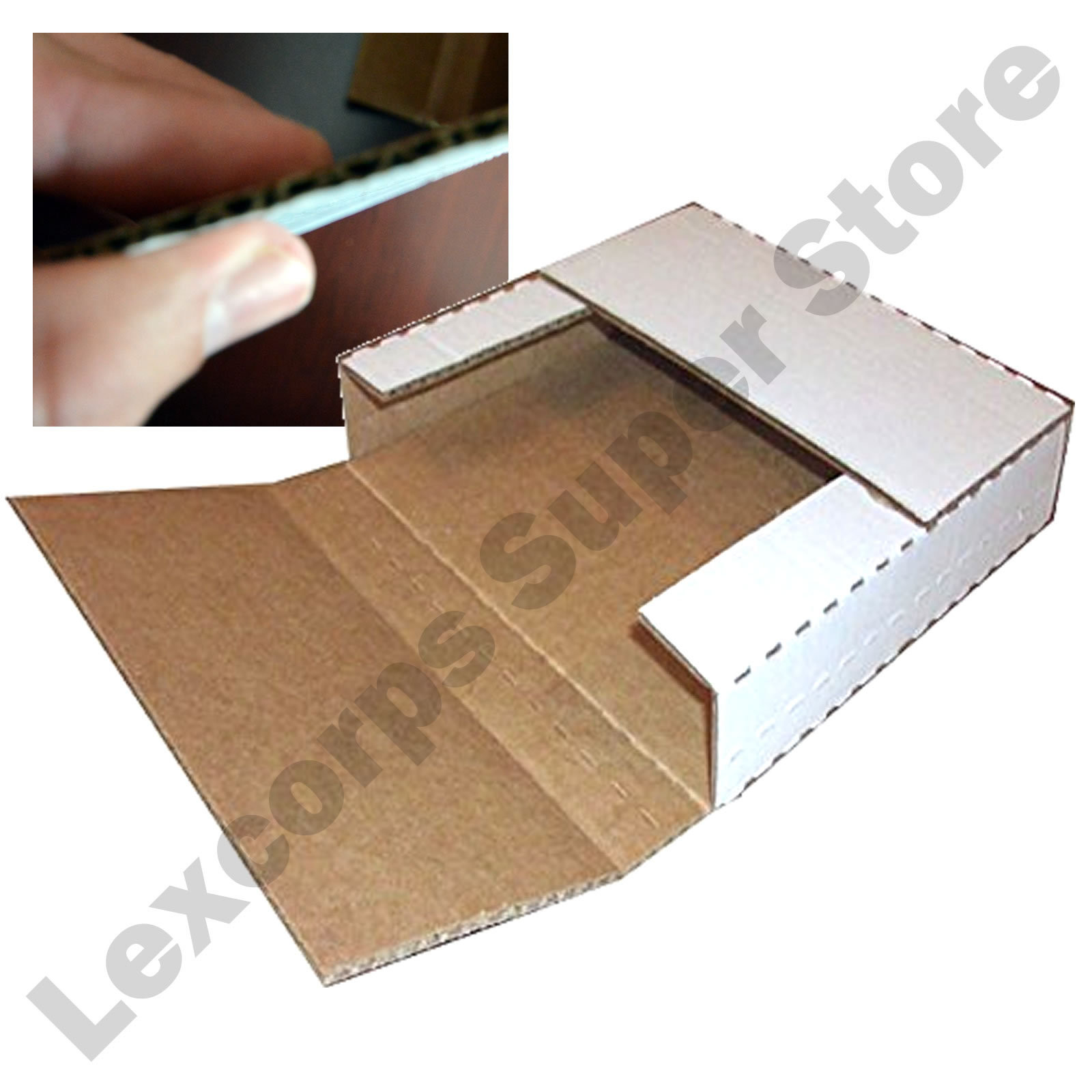 LP Record Mailers 25 qty 12.5×12.5×1 Variable Depth Box