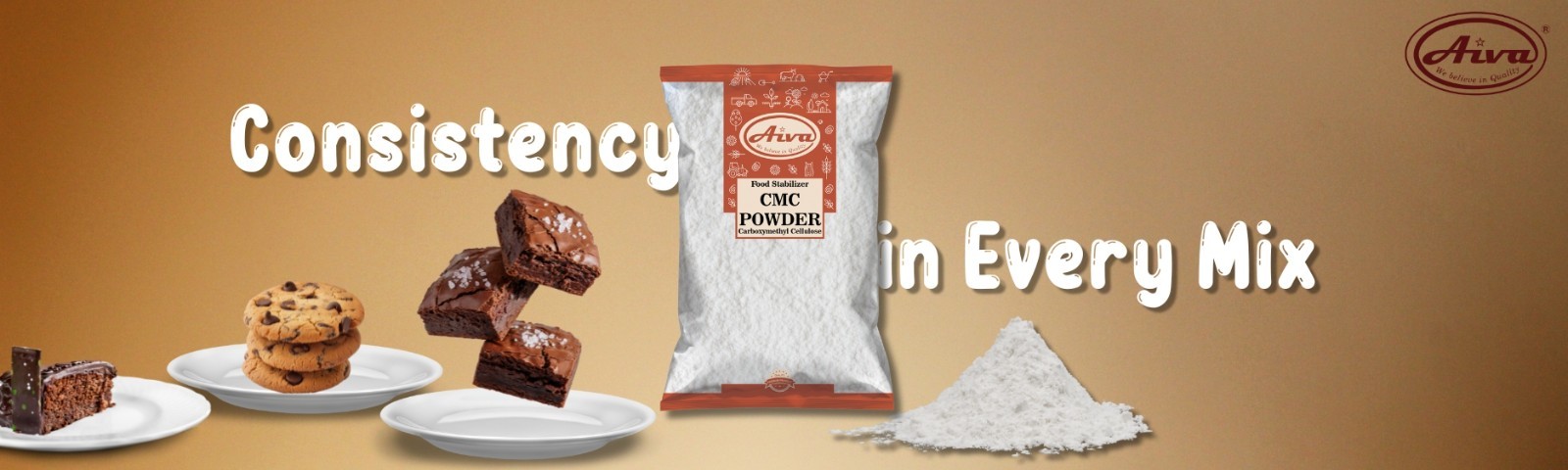 Aiva CMC Powder Food Grade – Carboxymethyl Cellulose Thickener & Stabilizer 7 OZ