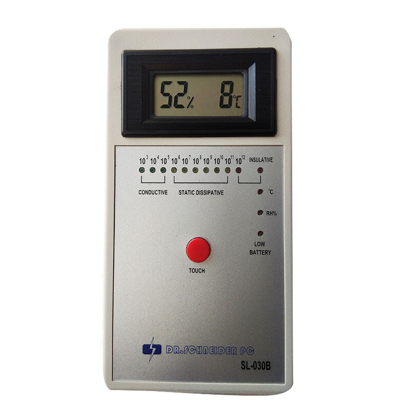 Electrostatic Field Meter Static Surface Resistance Tester with Hammers DC9V