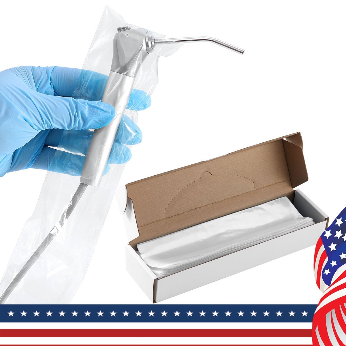 Dental Air Water Syringe Sleeves Disposable Covers Plastic Protective Barrier