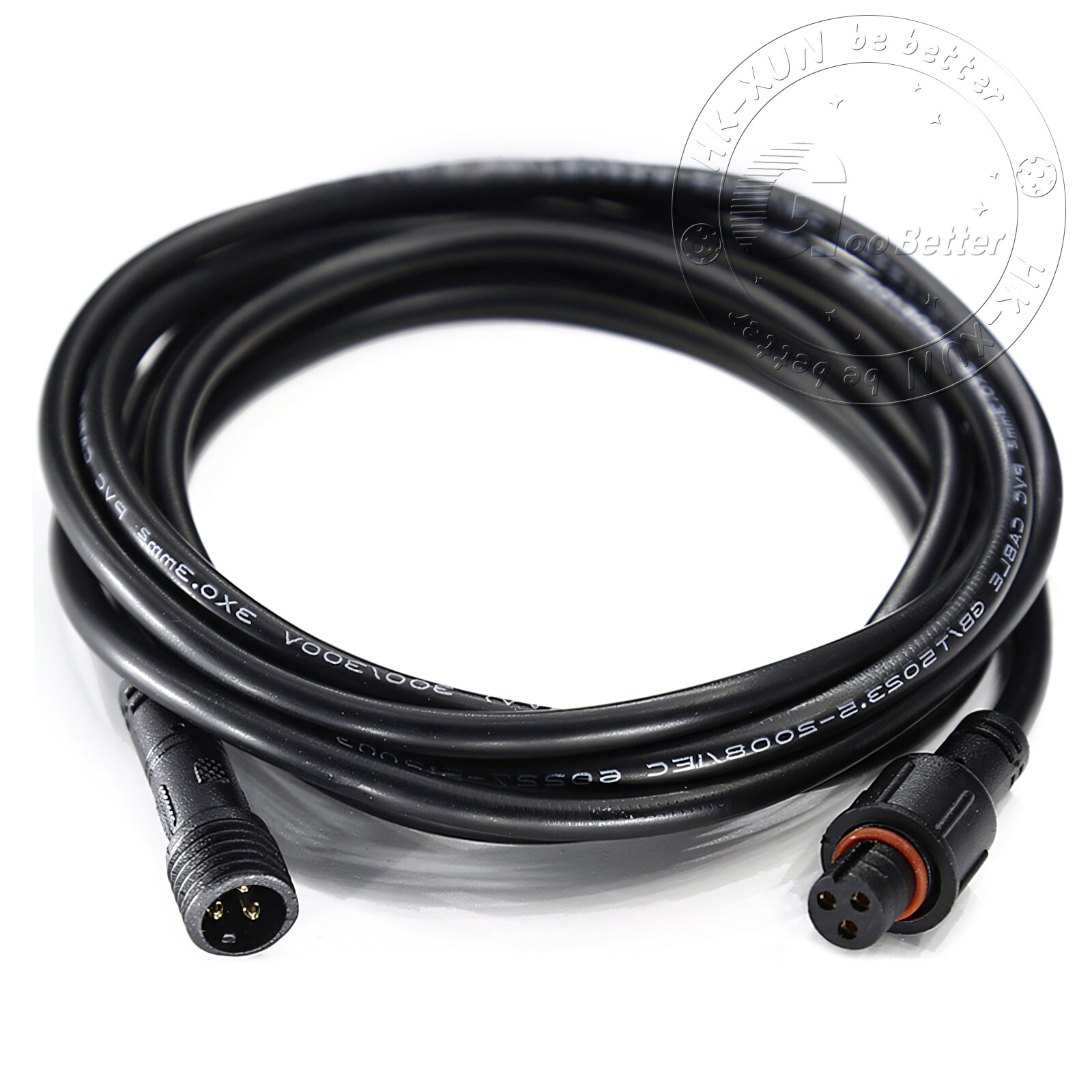 3 Pin Waterproof Extension Cable Connector Male Female Outdoor Led Light IP67