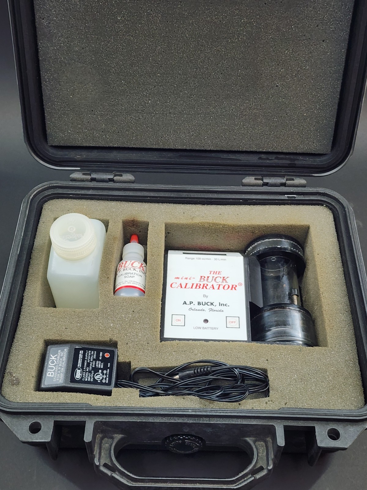A.P. Buck M-5 Mini-Buck Calibrator – 1000 to 6000 cc/min