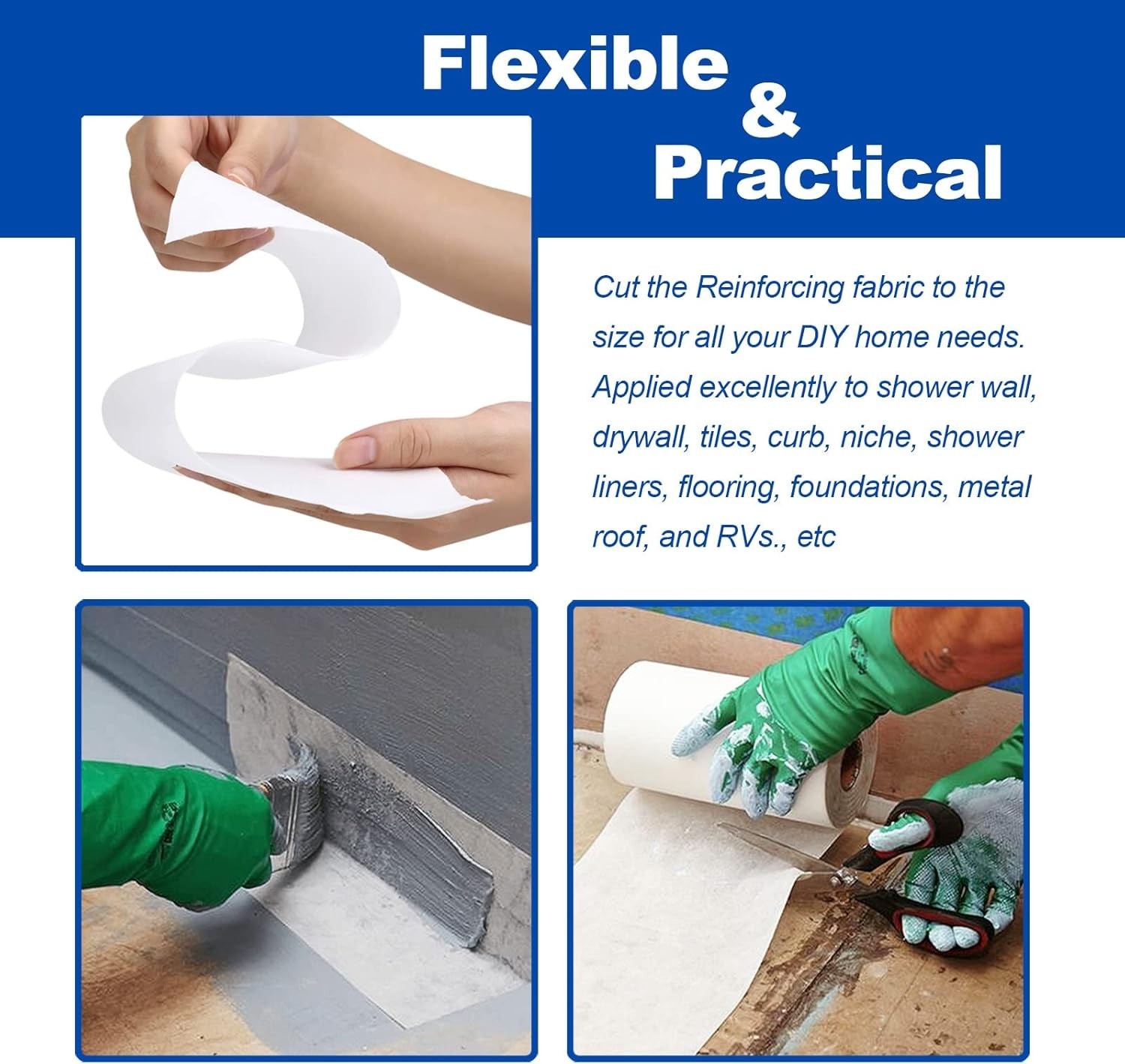 High Compatibility Fiberglass Fabric for Waterproof Coatings
