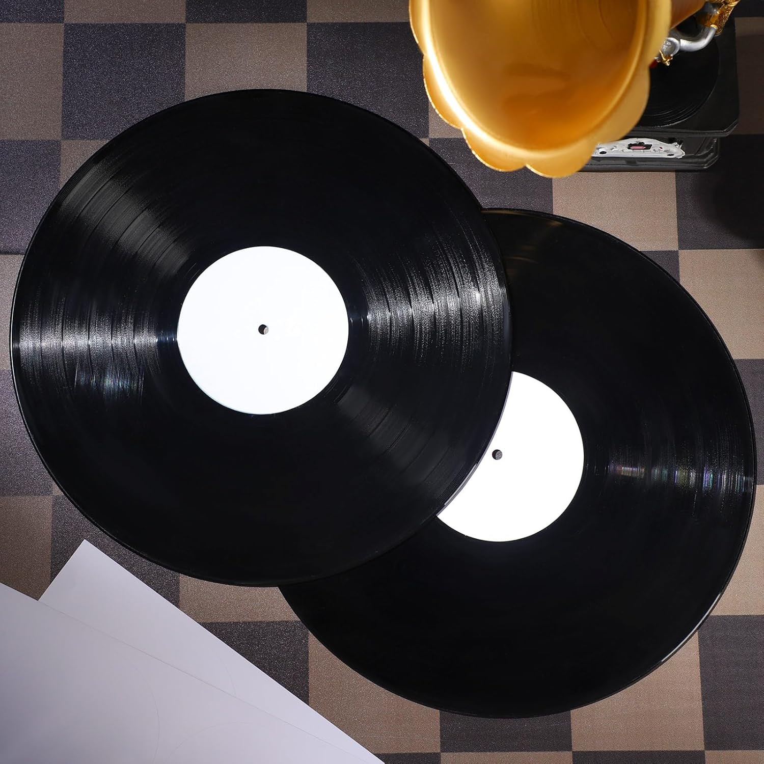 20 Sheets Vinyl Record Center Label with Hole for 12 Inch Long Playing Record 4