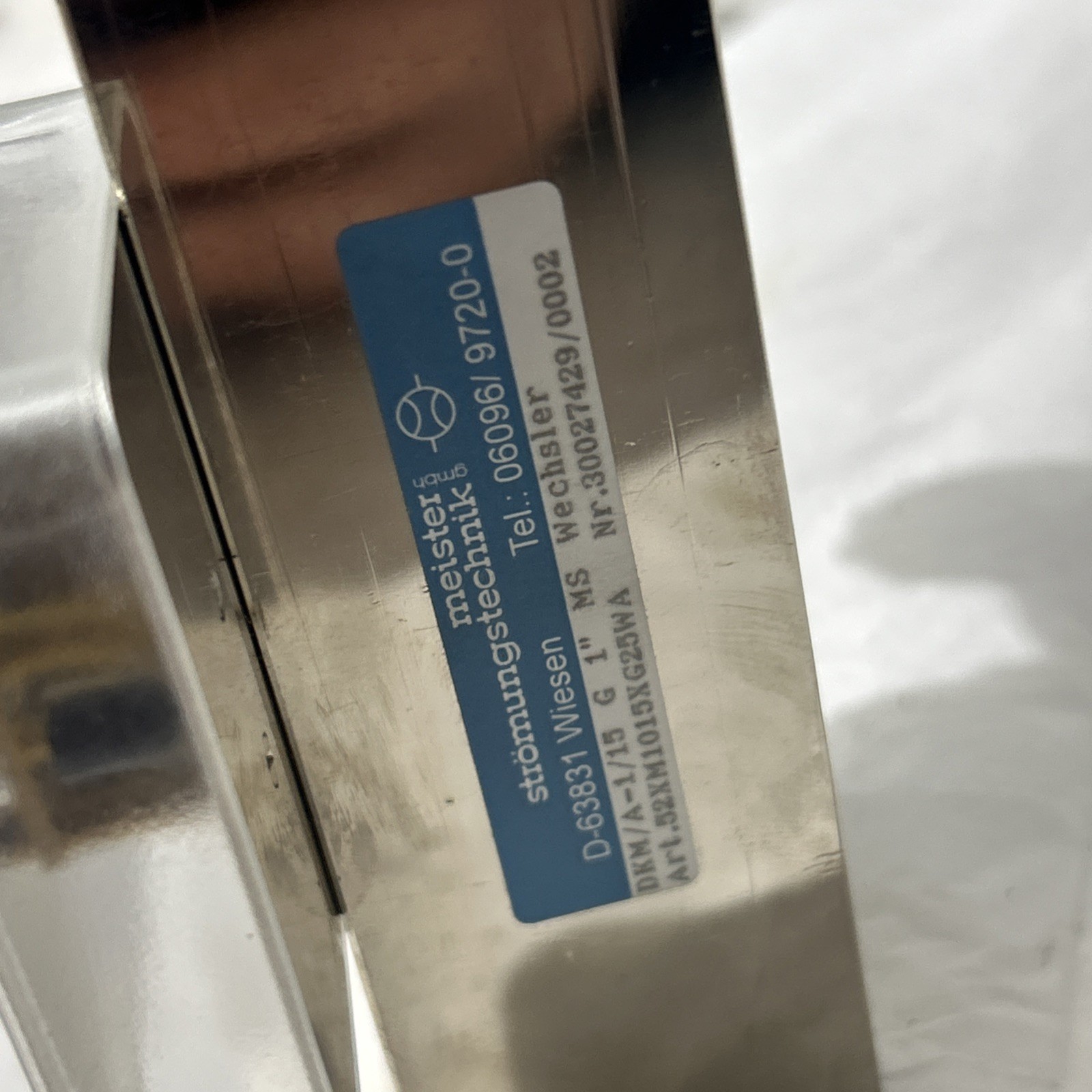 Meister D-63831 Flow Switch Flow Meter