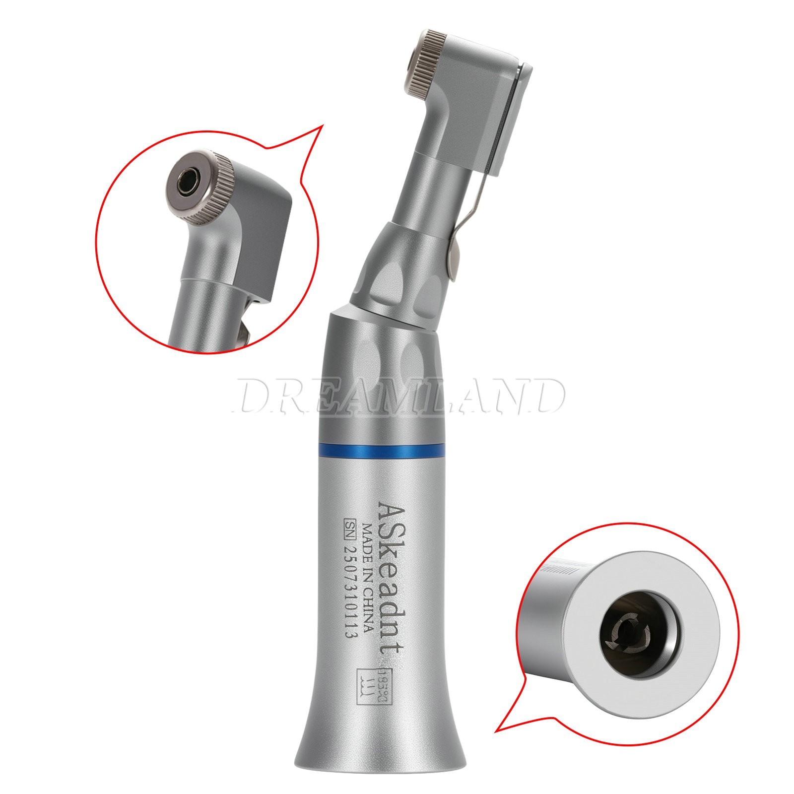 5xDental Low Speed Contra Angle Handpiece Latch E-Type 2.35mm Autoclavable 135°C