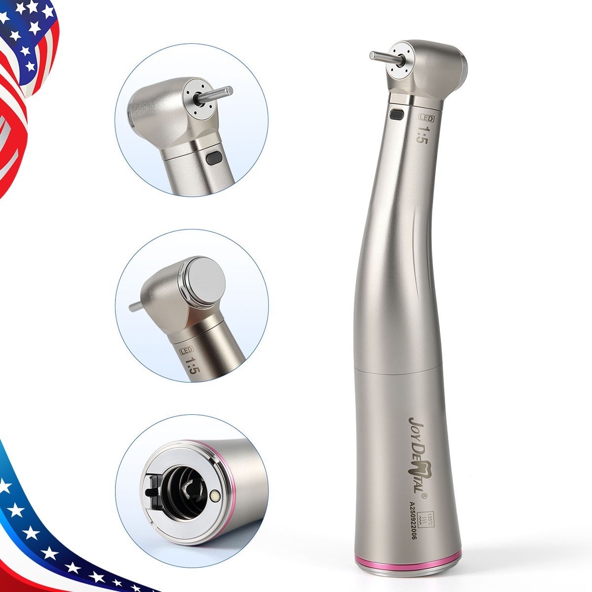NSK Style Dental 1:1/1:5/16:1 Fiber Optic LED Contra Angle E-type Handpiece