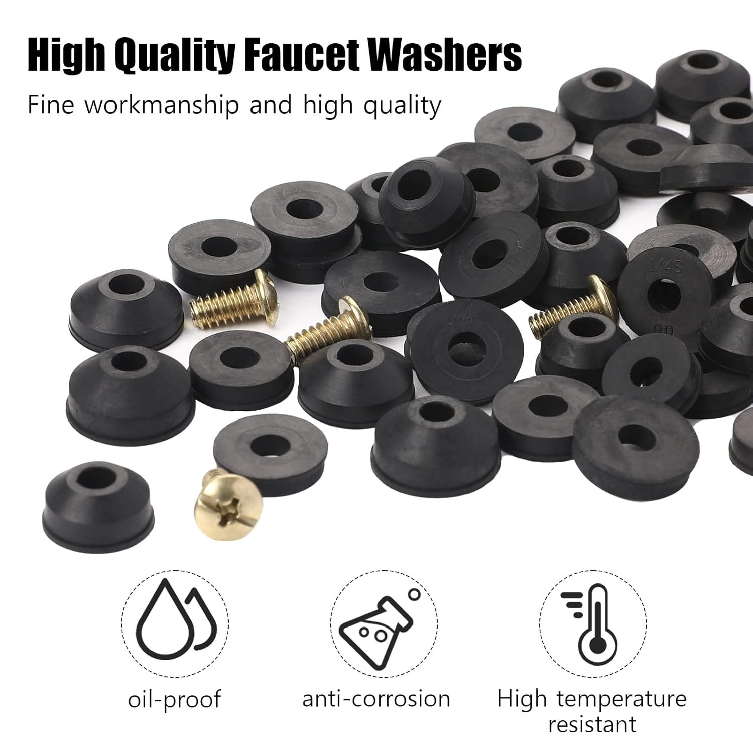 High-Quality 58-Piece Faucet Washer Set – Easy Identification & Compatibility