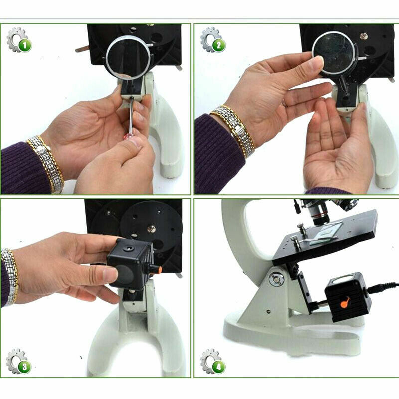 110V-240V Biological Microscope Bottom LED Light Supplementary Lamp Source New