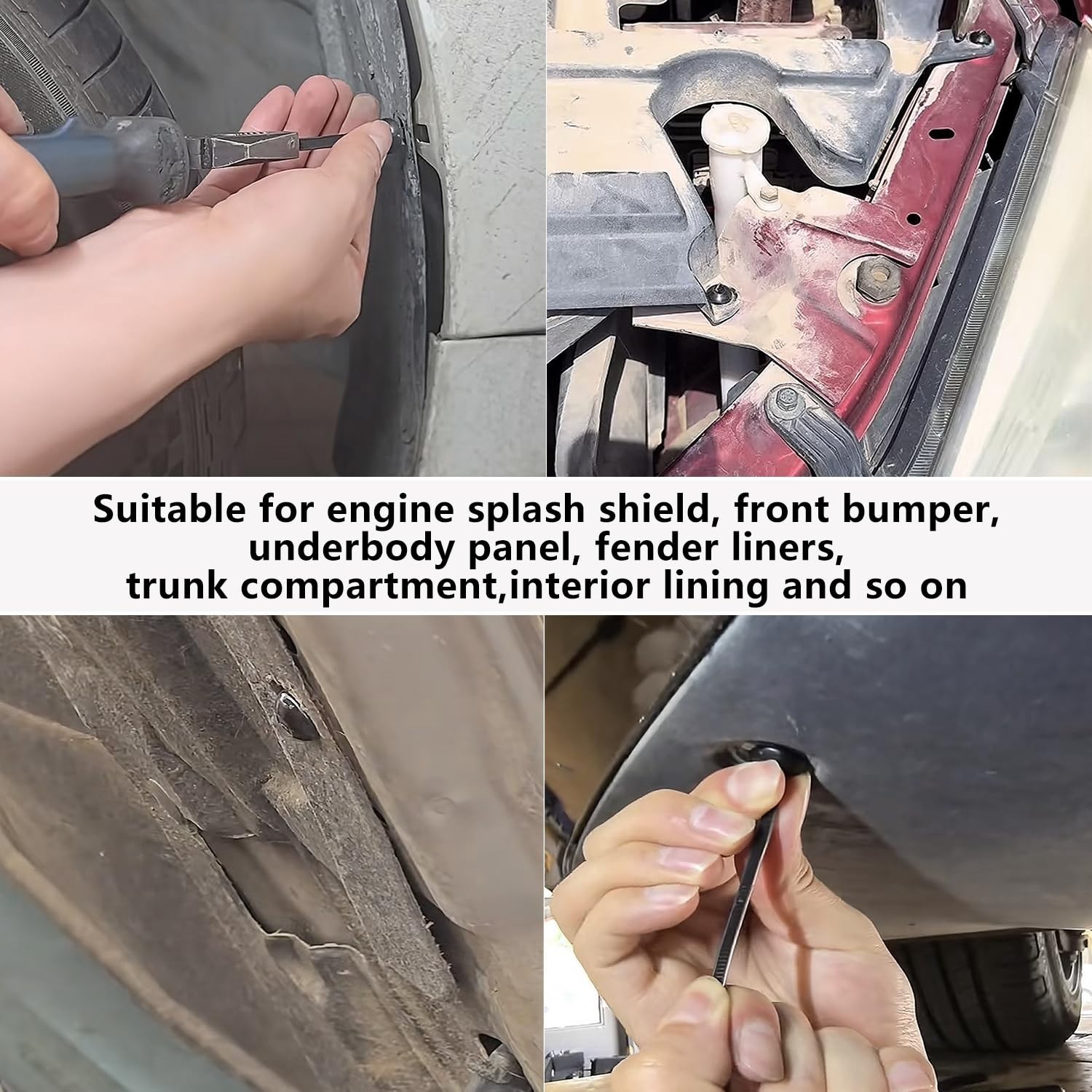 150 Pack Nylon Cable Tie Buckle – Universal Fit for Secure Automotive Fastening