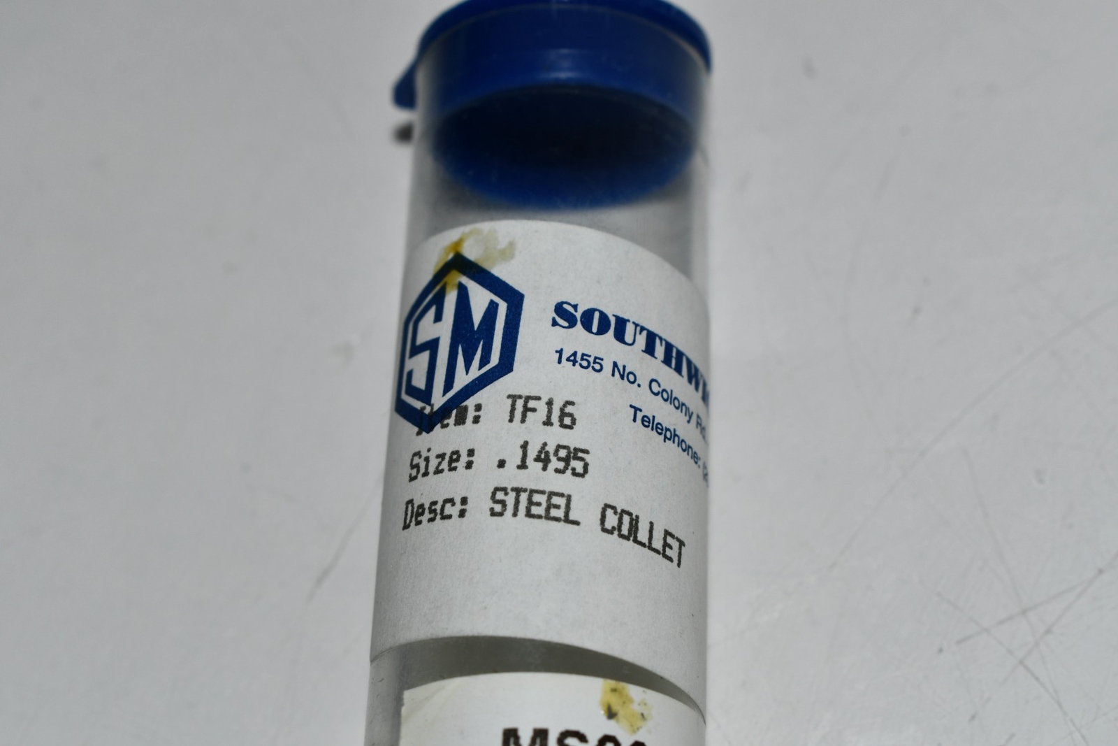 NEW Southwick & Meister TF16 .1495 Steel Round Collet