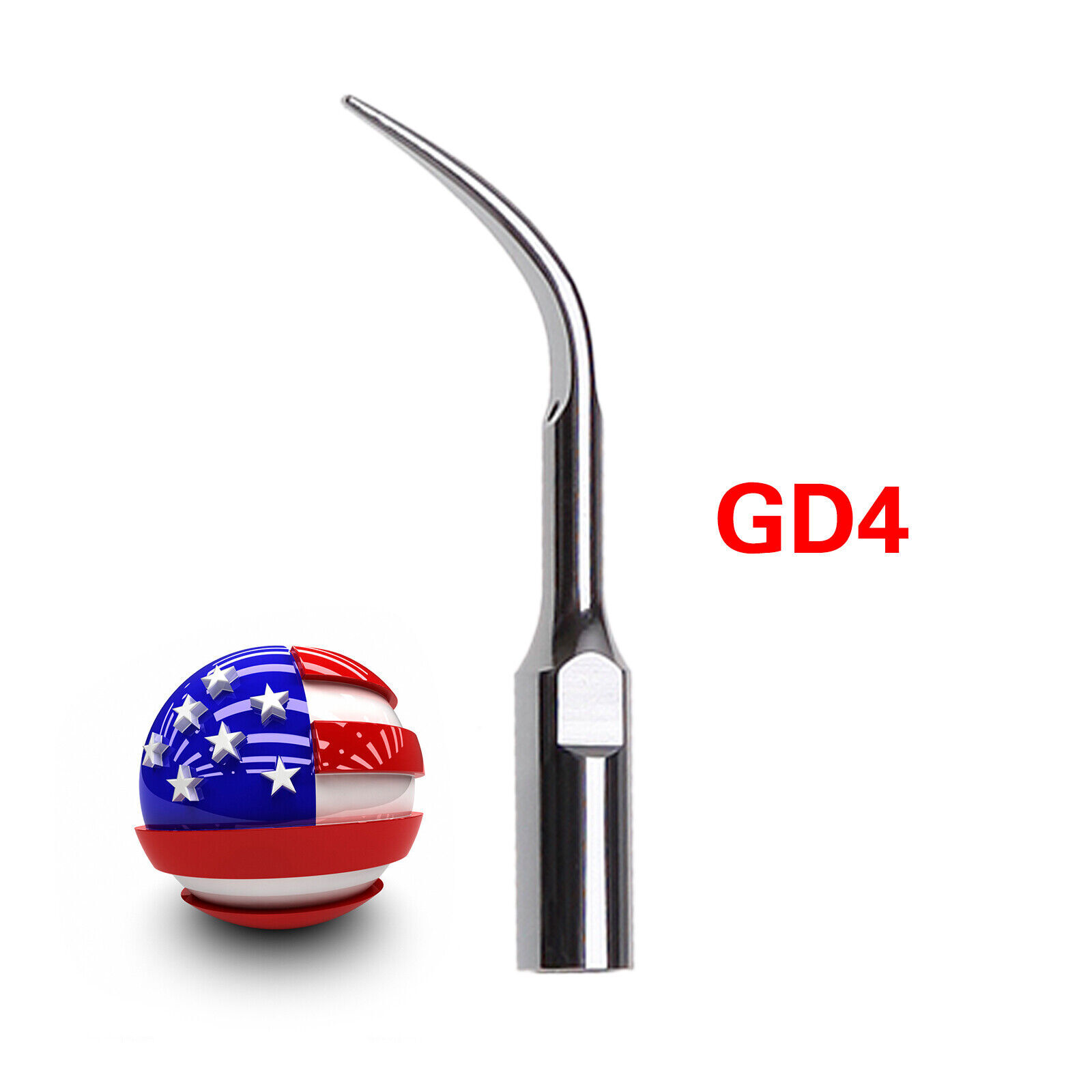 5* Dental Perio Tips GD4 Fit Satelec DTE Ultrasonic Piezo Scaler Handpiece rk