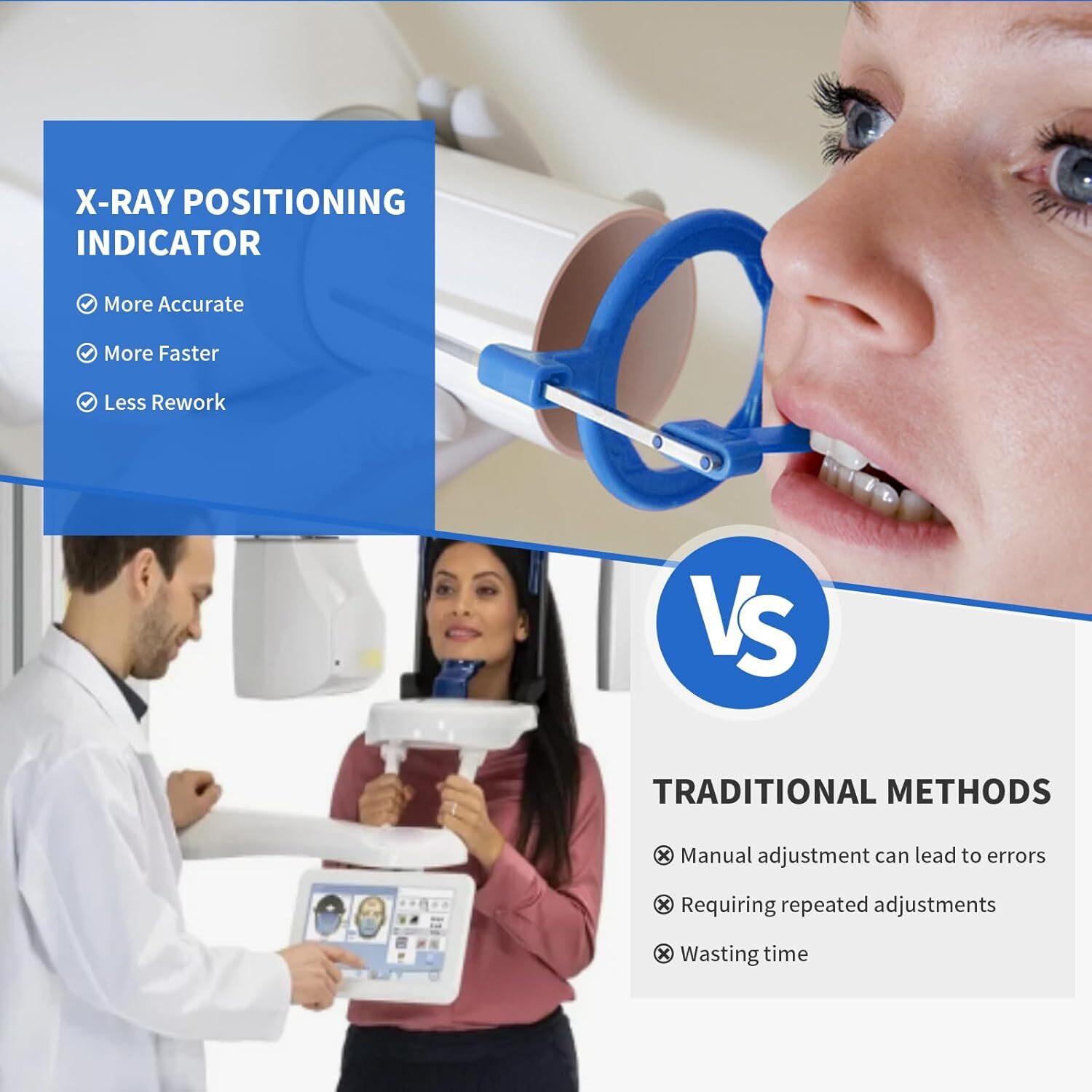 Dental Digital Sensor Holder X-Ray Aiming Ring Bitewing/Anterior/Posterior Arm