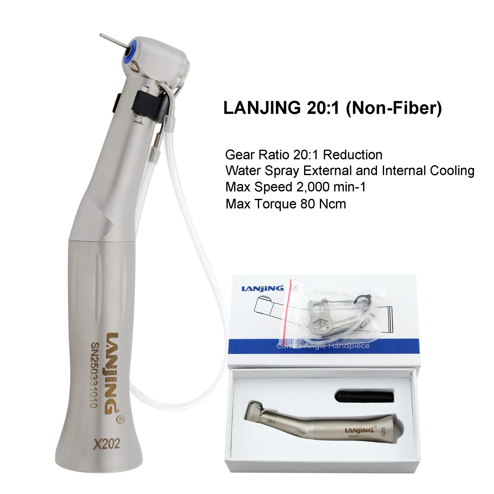 COXO Dental Implant Handpiece 20:1 32:1 Surgical Contra Angle Fiber LED NSK Kavo