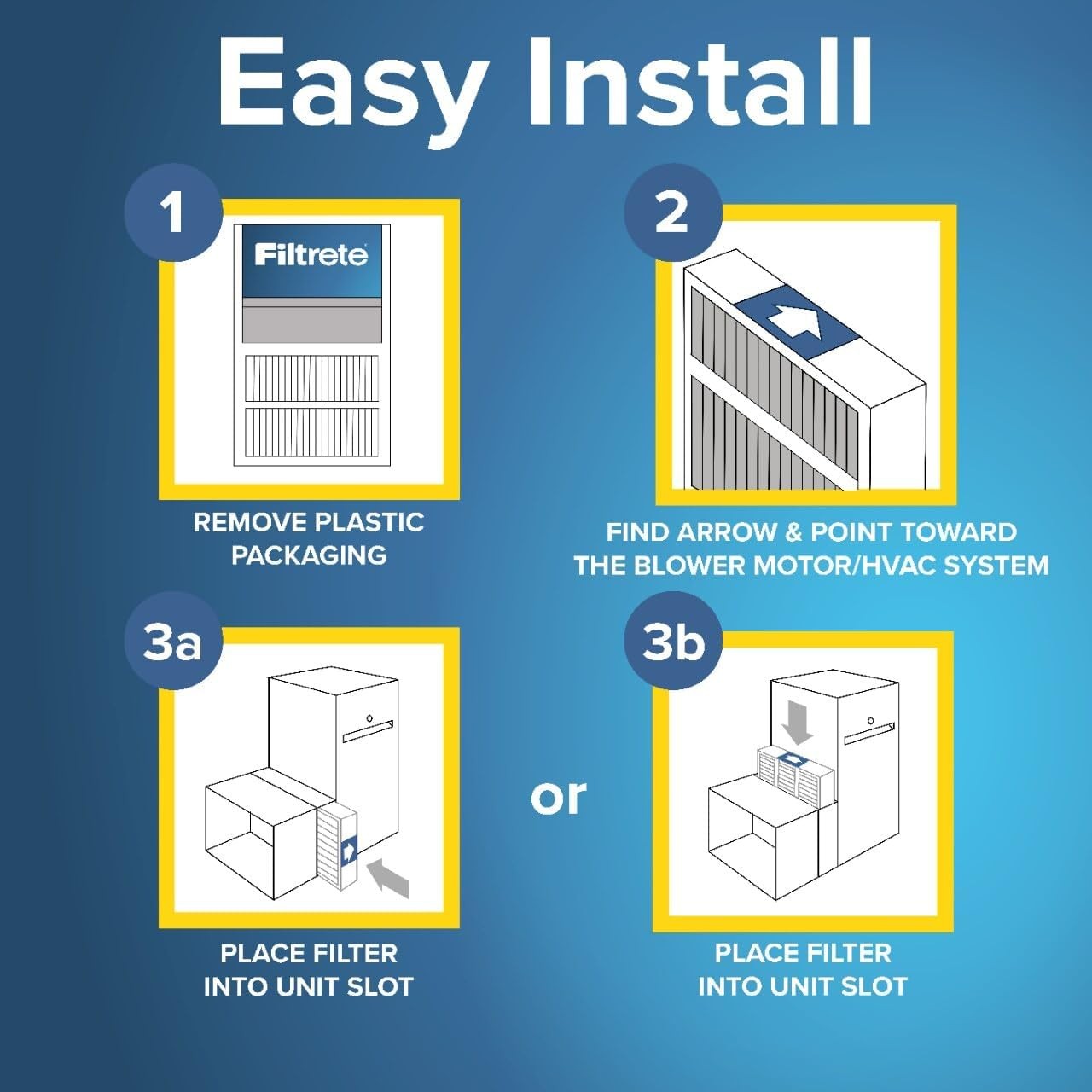Filtrete 16x25x4 AC Furnace Air Filter, MPR 1550, MERV 12, Fits