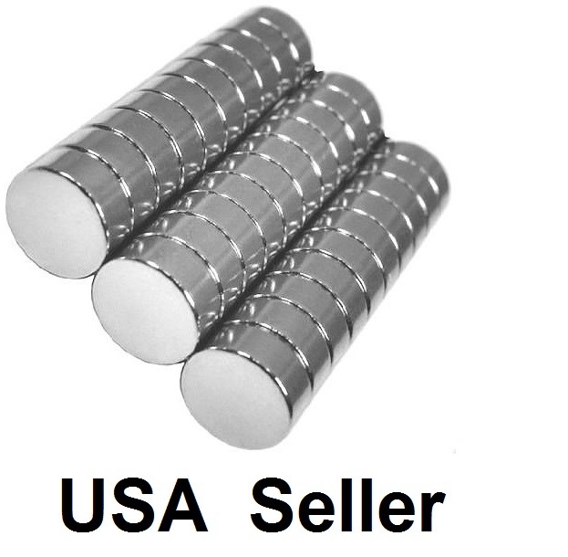 Lot 25 50 100 Pcs Round Disc Magnets Rare Earth Neodymium Magnet N50 N48 N52 N42