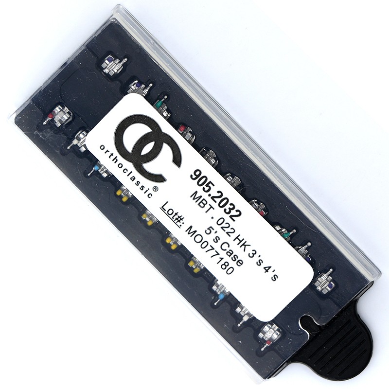 1-100Box Mini OC MBT 022 3-4-5 Hooks Dental Orthodontic Bracket Braces 20PCS/Kit