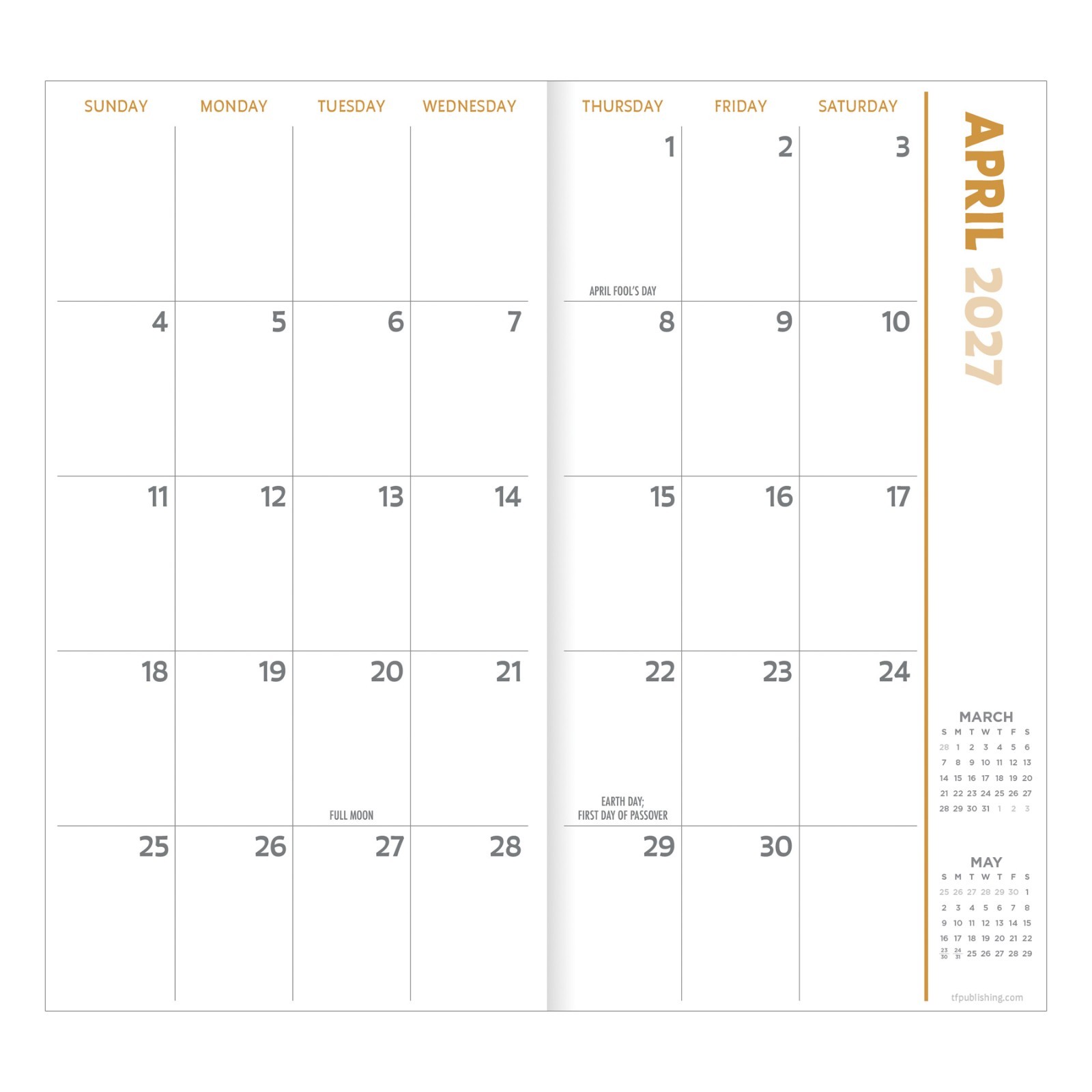 2027-2028 Beaches Small Monthly Pocket Planner