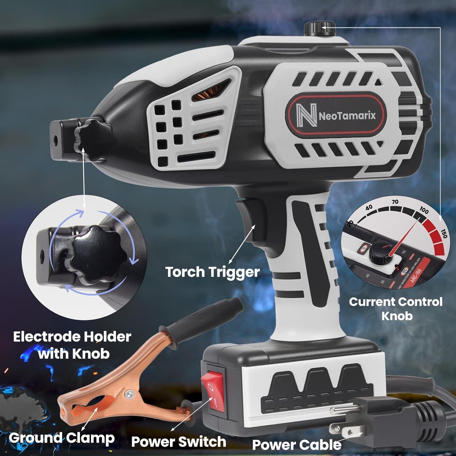Saker Portable Electric Welding Machine,110V Portable Welder Handheld with IG