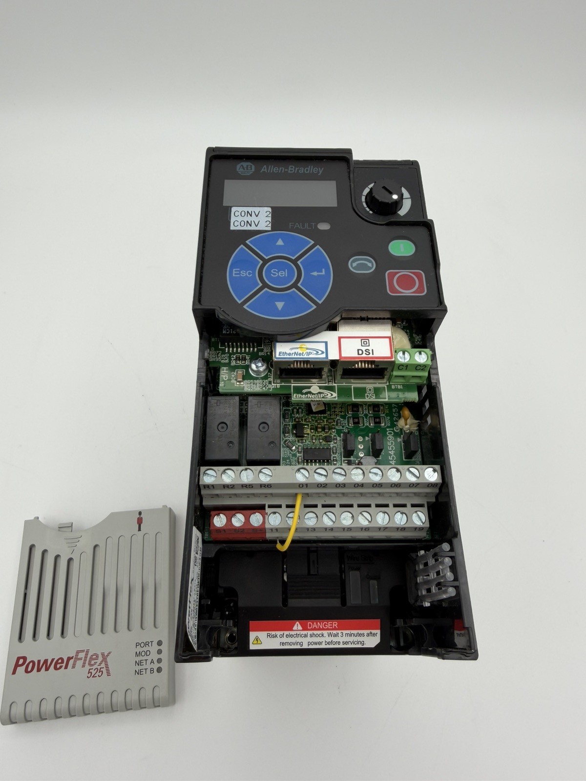 Allen Bradley 25B-D23N104 Power Flex 525 1HP .75KW AC Drive 3-phase 380-480V AC