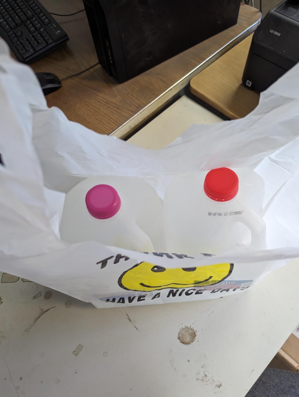 500 Large Carry Out Retail merchandise Supermarket Grocery Plastic Shopping Bag