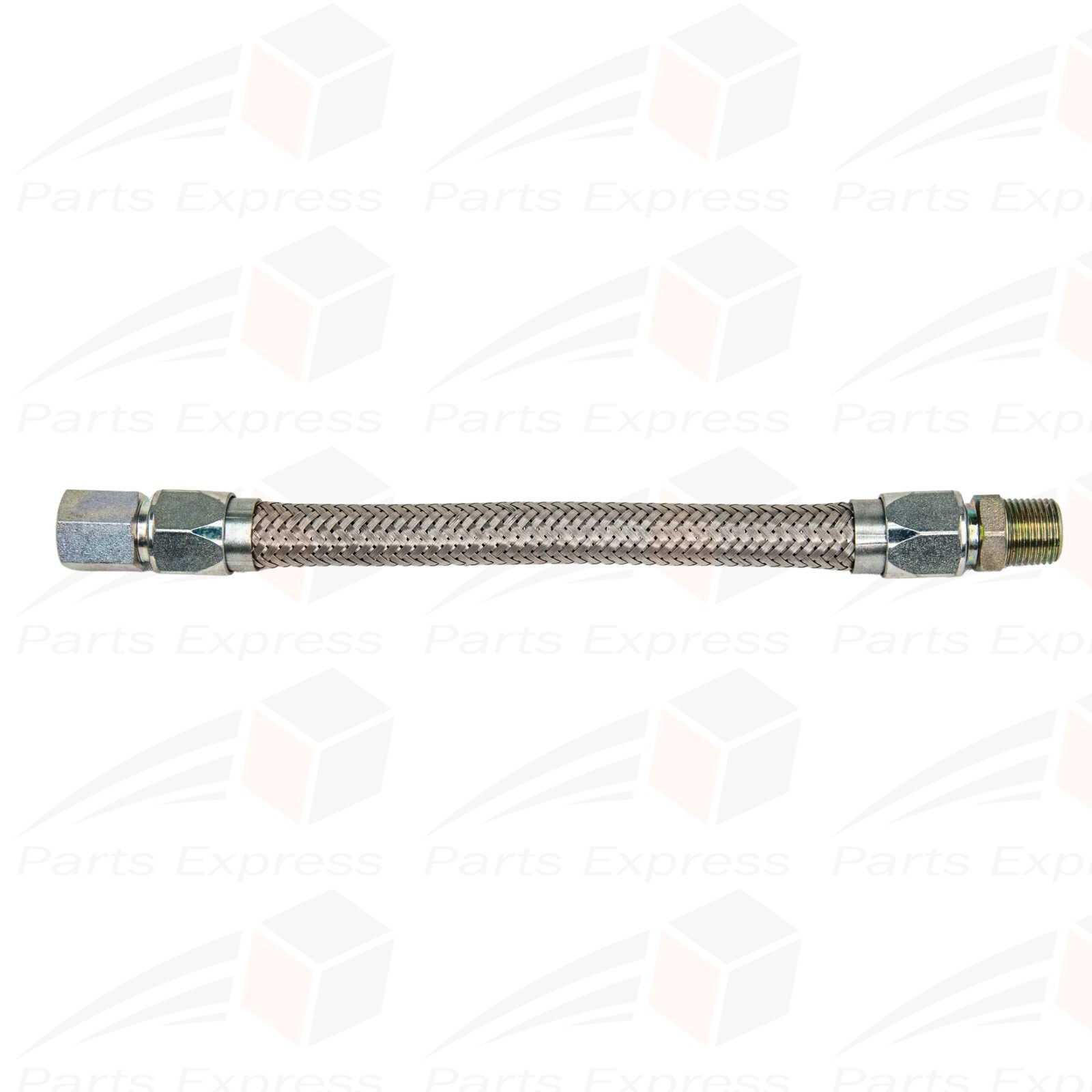 Flexible Stainless Steel Hose for High Pressure Steam Service [1/2″ NPT x 36″ L]