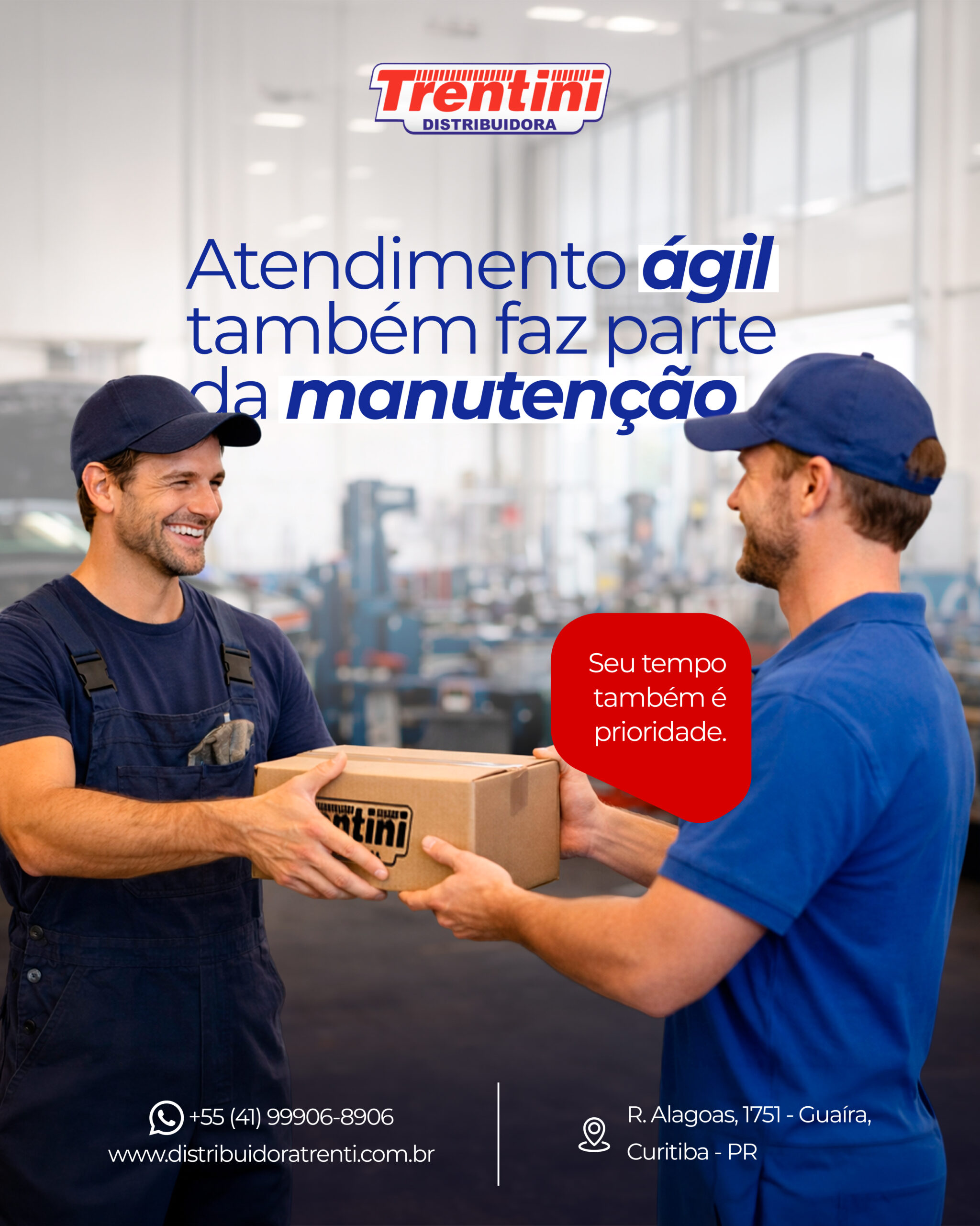 Atendimento ágil também faz parte da manutenção